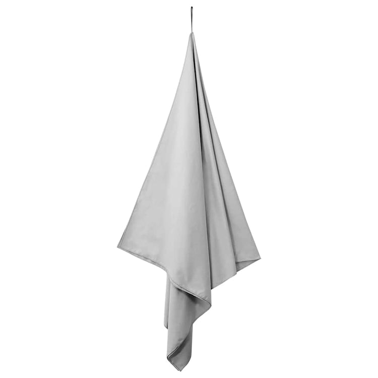 Vidaxx serviettes de sport 2 pcs gris 180 x 90 cm polyester et polyamide