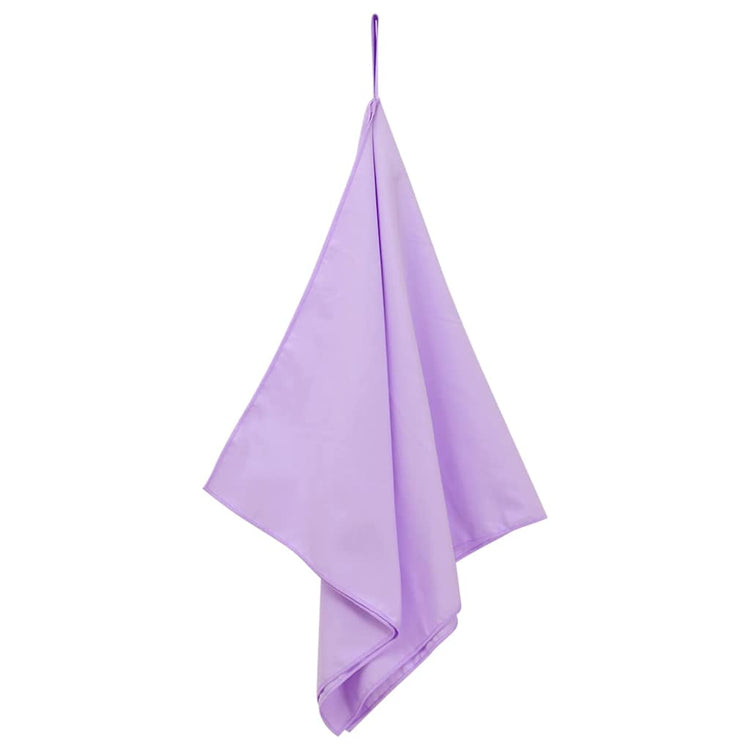 Vidaxx serviettes de sport 2 pcs violet 100 x 50 cm polyester et polyamide