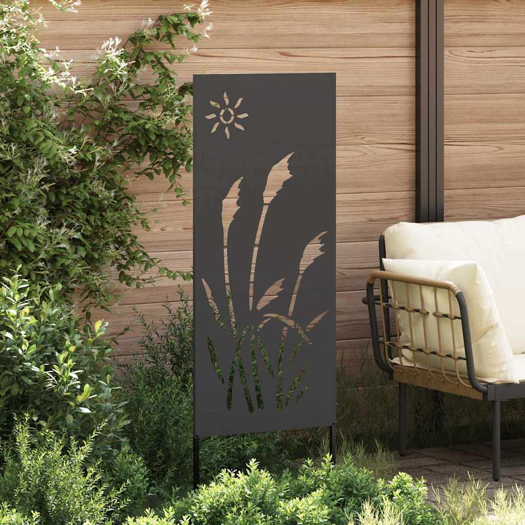 Vidaxxl brise-vue de jardin noir 50 x 140 cm acier laminé à froid