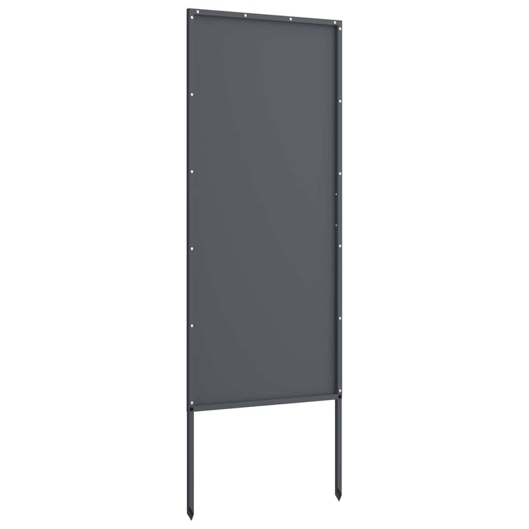 Vidaxxl brise-vue de jardin anthracite 50 x 140 cm acier laminé à froid