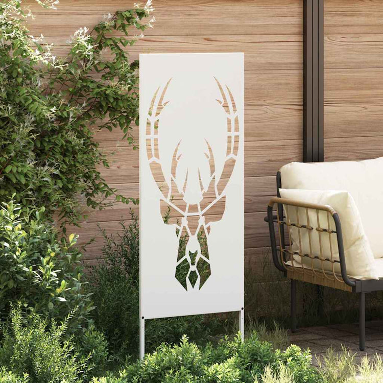 VidaXL brise-vue de jardin blanc 50 x 140 cm acier laminé à froid