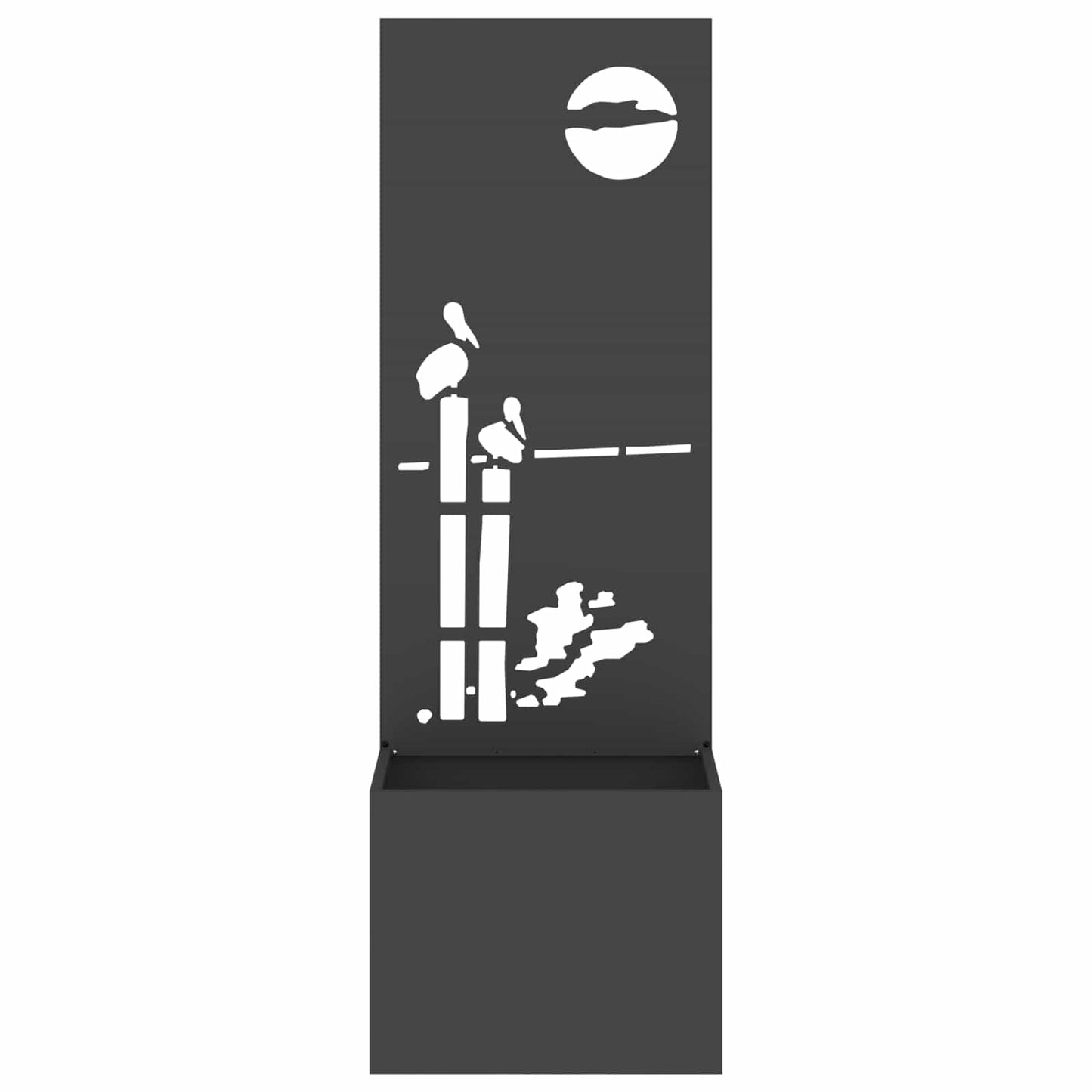 Vidaxxl brise-vue de jardin noir 50 x 32 x 150 cm acier laminé à froid