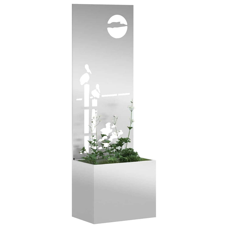 VidaXL brise-vue de jardin chantourné argent 50 x 32 x 150 cm