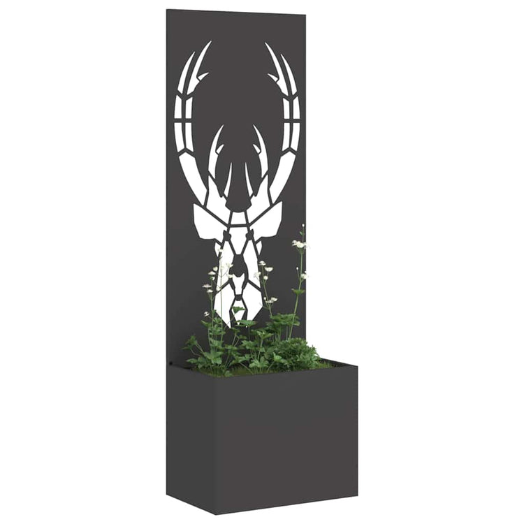 Vidaxxl brise-vue de jardin noir 50 x 140 cm acier laminé à froid