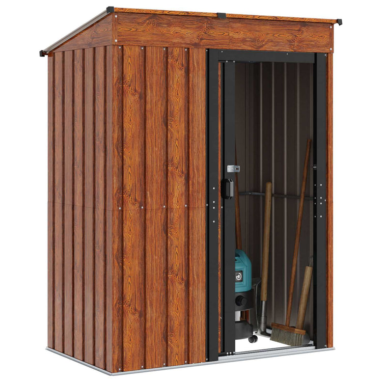 Vidaxx abris de jardin marron 137 x 81 x 180 cm métal
