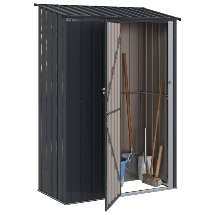 Vidaxl abris de jardin anthracite 140,5 x 74 x 200 cm métal