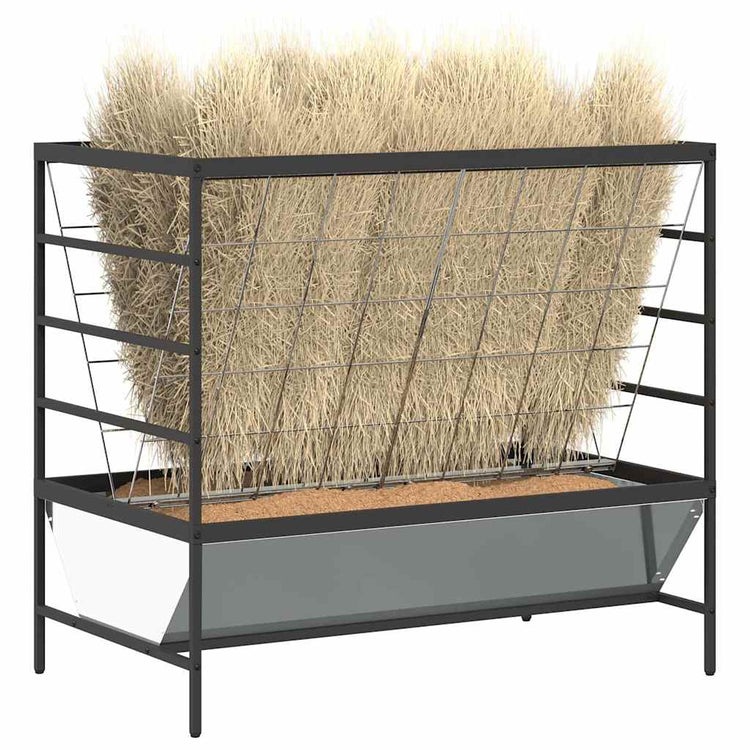 Vidaxl alimentation pour bétail argent 100 x 60 x 90 cm acier galvanisé