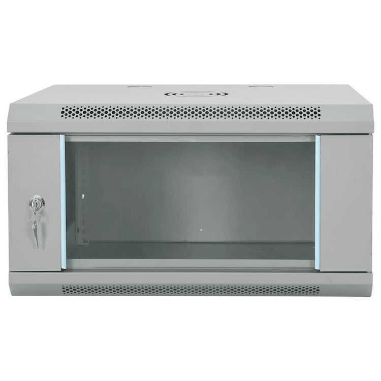 Vidaxxl armoire réseau avec rangement gris 60 x 45 x 35 cm acier