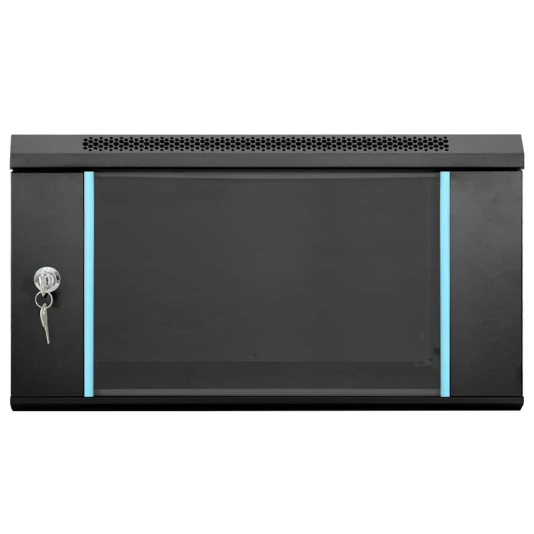 Vidaxxl armoire réseau avec rangement noir 53 x 60 x 30 cm acier