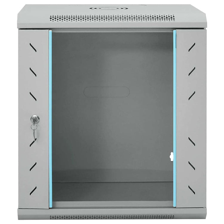Vidaxxl armoire réseau avec rangement gris 53 x 45 x 60 cm acier