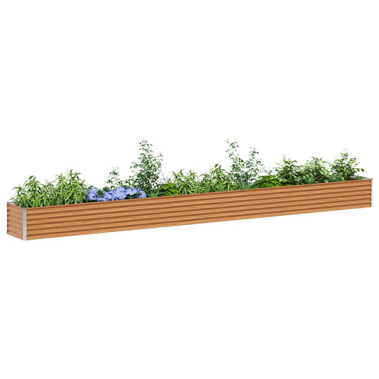 Jardinière surélevée Vidaxl 485 x 50 x 36 cm acier galvanisé