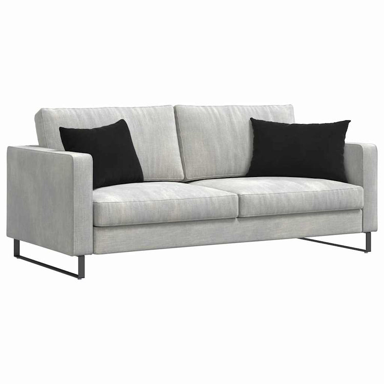 VidaXL coussins de canapé 2 pièces noir 60 x 40 cm tissu corde