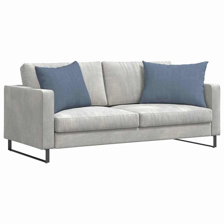 VidaXL coussins de canapé 2 pièces bleu 70 x 50 cm tissu corde