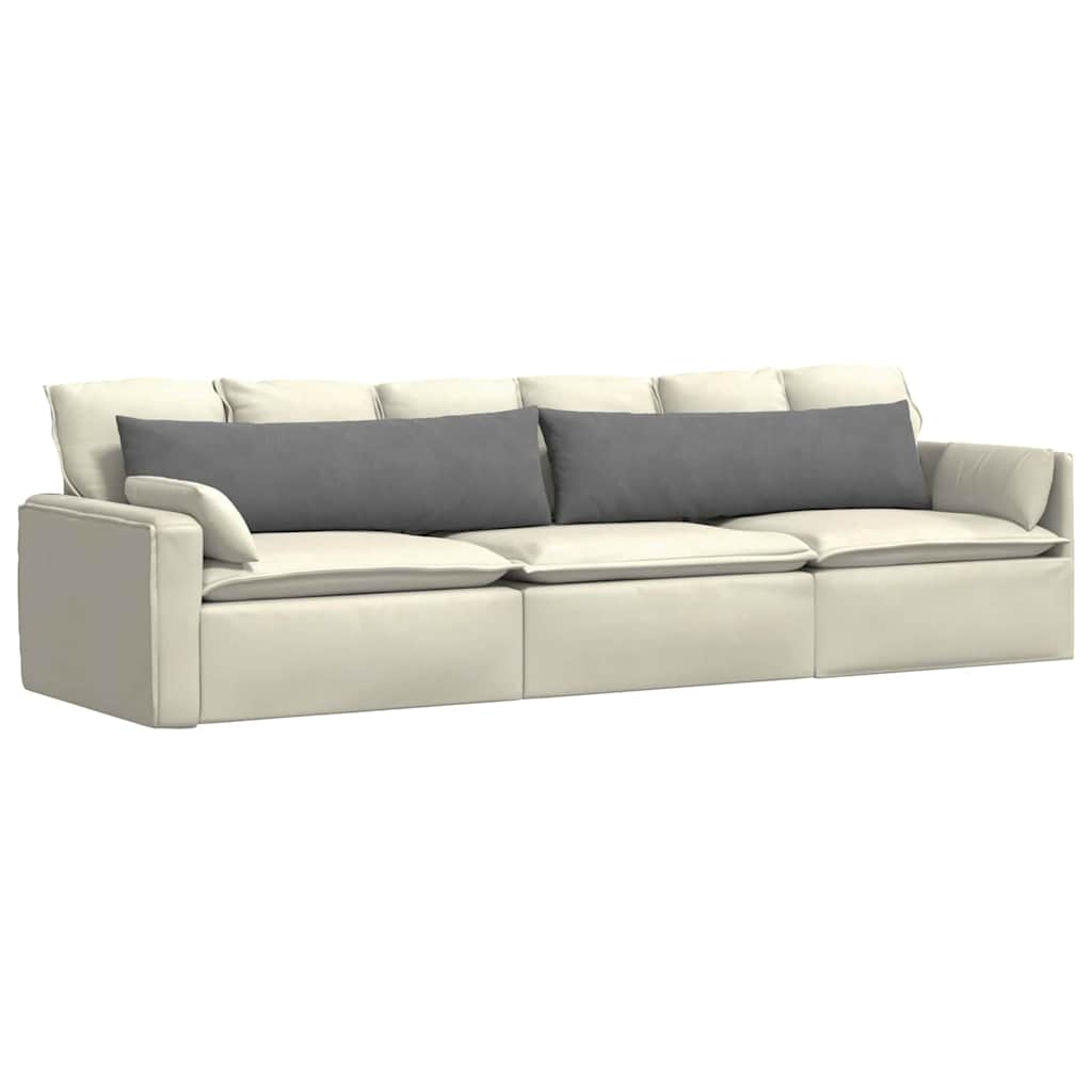 VidaXL coussins de canapé 2 pièces tissu gris foncé 145 x 40 cm