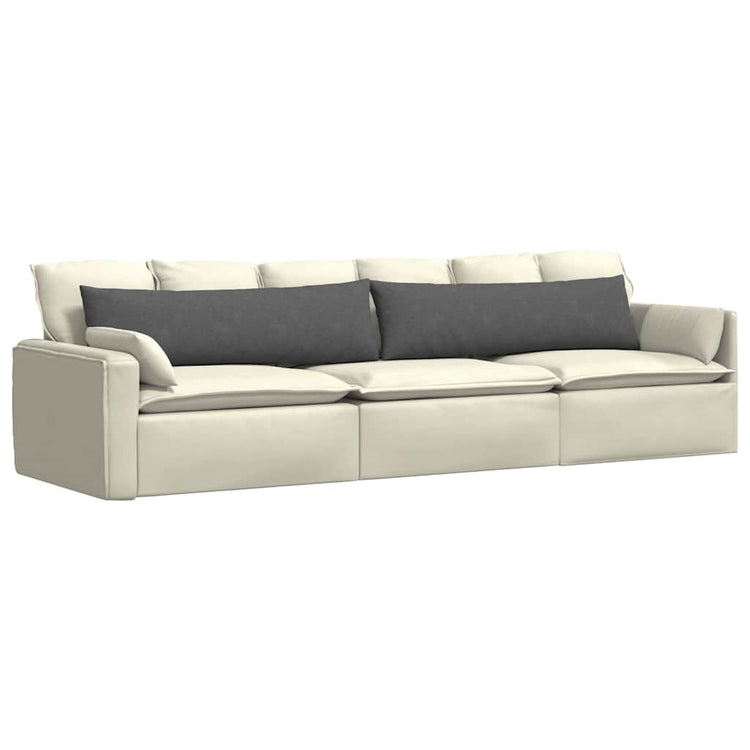 VidaXL coussins de canapé 2 pièces gris foncé 145 x 40 cm tissu corde