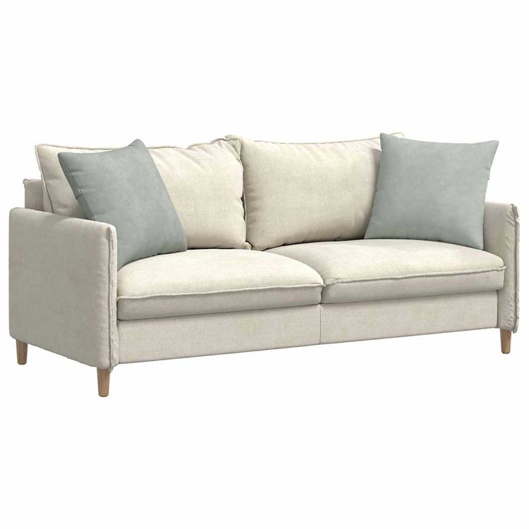 VidaXL coussins de canapé 2 pièces gris clair 50 x 50 cm tissu corde