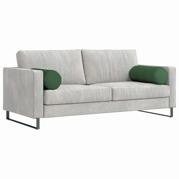 VidaXL traversins 2 pièces tissu corde vert foncé ø 25 x 70 cm
