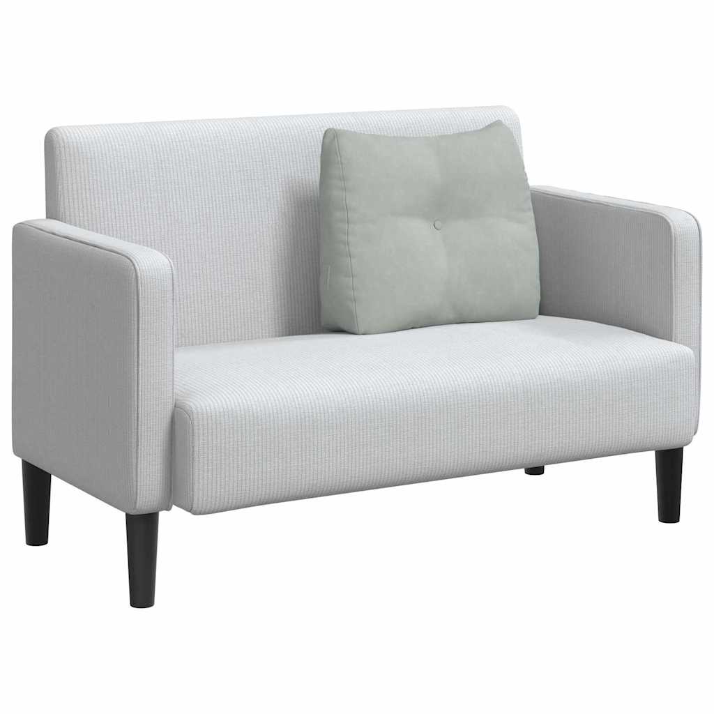 Vidaxx coussin de dossier gris clair 60 x 24 x 50 cm velours