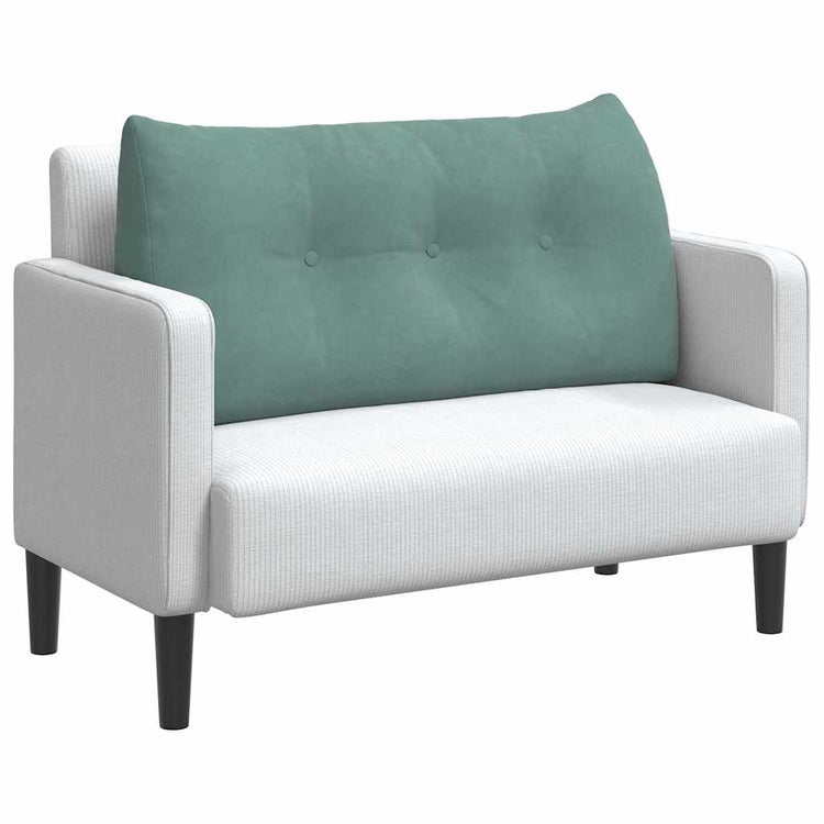 Vidaxx coussin de dossier vert d'eau 100 x 24 x 50 cm velours