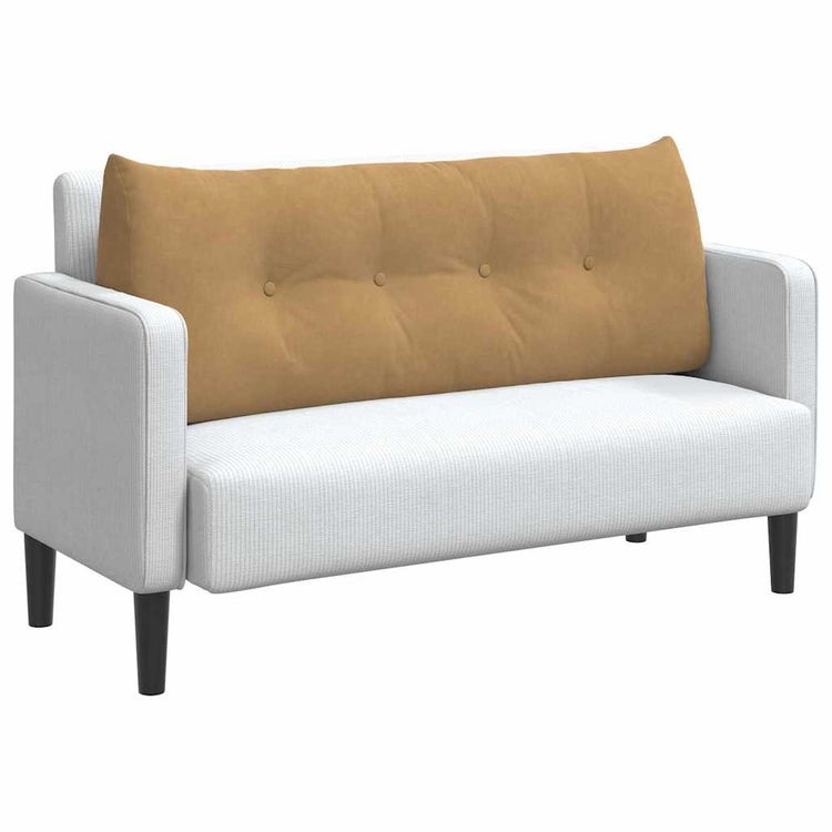 Vidaxx coussin de dossier marron 120 x 24 x 50 cm velours