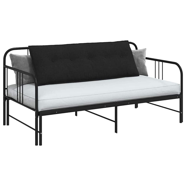 Vidaxx coussin de dossier noir 140 x 19 x 50 cm tissu