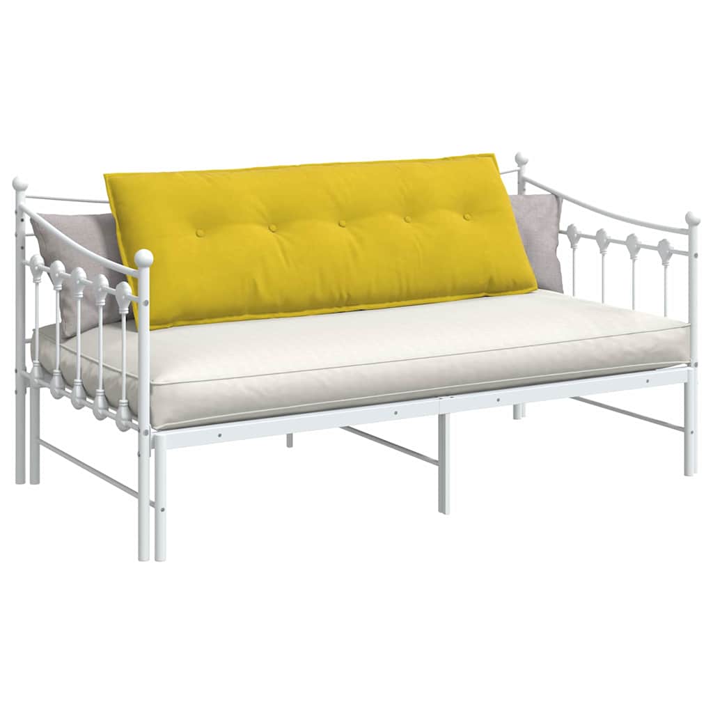 Vidaxx coussin de dossier jaune 140 x 50 cm tissu corde