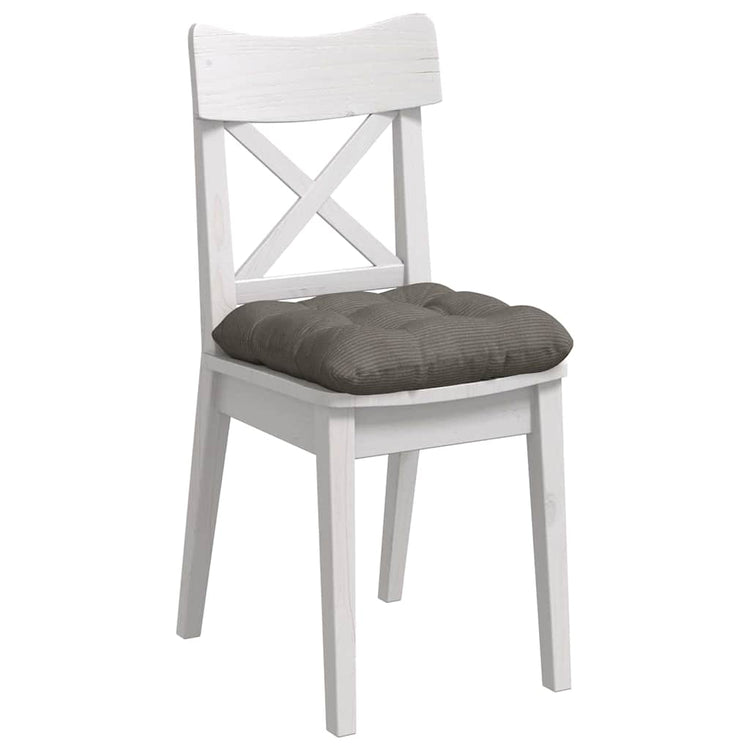 VidaXL coussins de siège 4 pcs gris clair 40 x 40 cm tissu coton