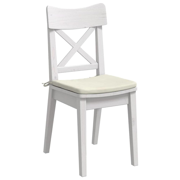 Vidaxx coussins de siège 4 pcs crème 40 x 40 x 3 cm velours
