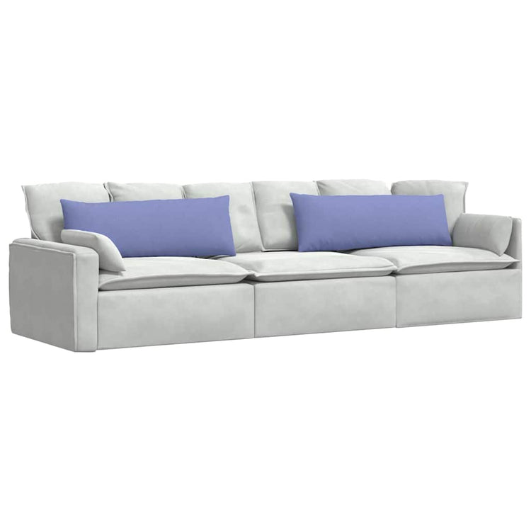 VidaXL coussins de canapé 2 pcs jean bleu 120 x 40 cm tissu
