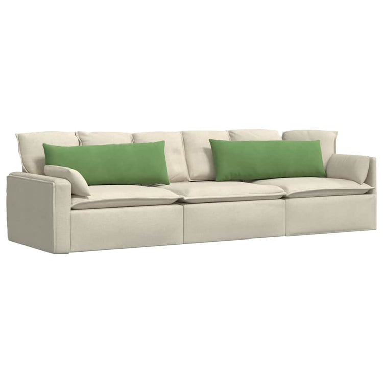 VidaXL coussins de canapé 2 pièces vert clair 120 x 40 cm tissu corde
