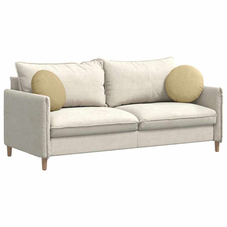 Vidaxx coussins d'assise 2 pcs gris vert ø 40 cm tissu coton