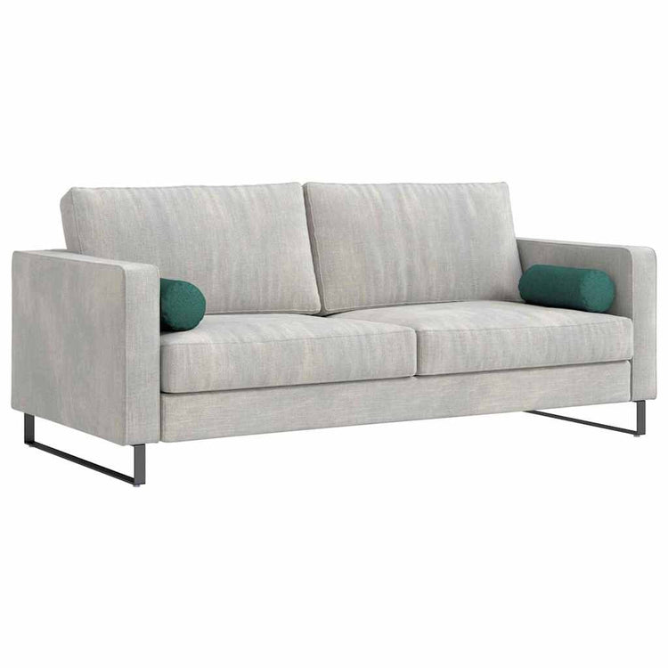 VidaXL traversins 2 pièces tissu vert foncé ø 15 x 40 cm
