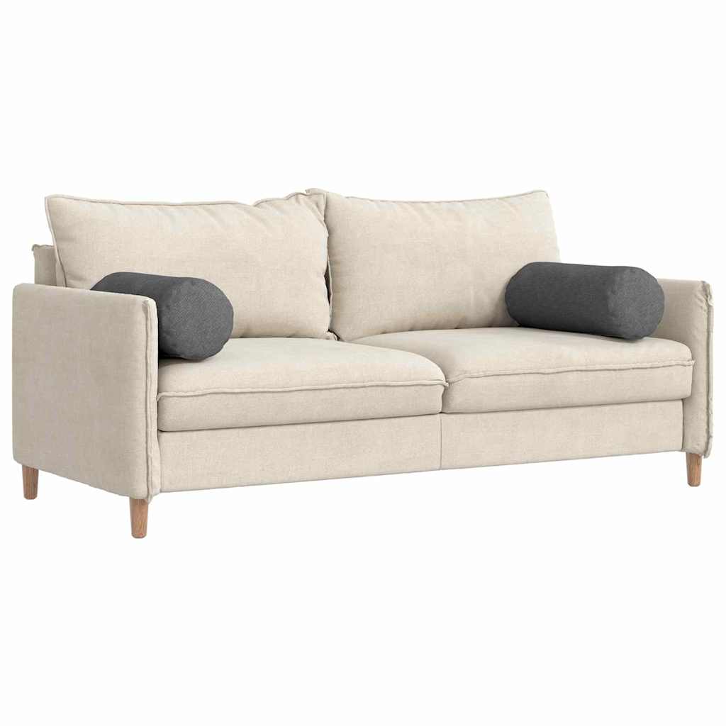 VidaXL traversins 2 pièces tissu corde gris foncé ø 25 x 70 cm