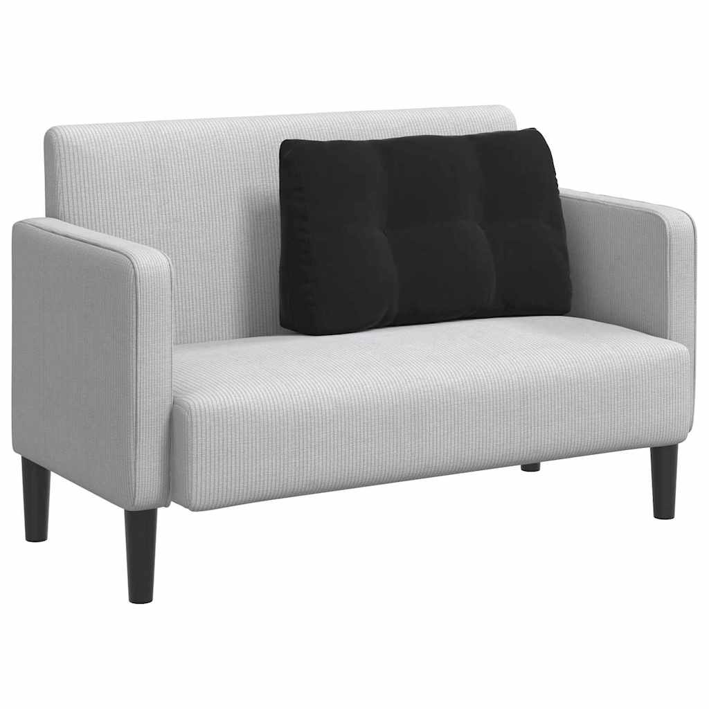 Vidaxx coussin de dossier noir 80 x 24 x 50 cm velours