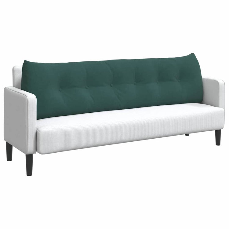 Vidaxx coussin de dossier vert foncé 180 x 24 x 50 cm velours
