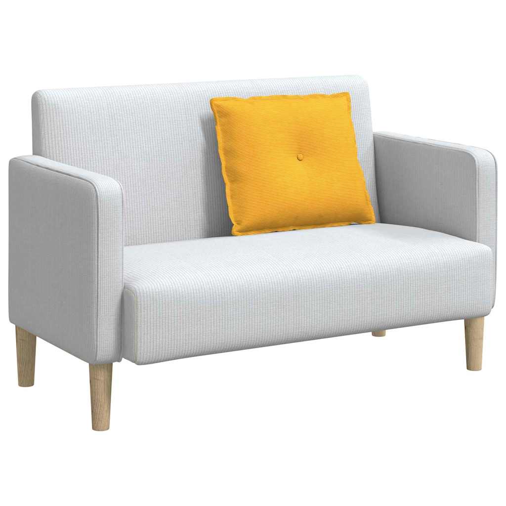 Vidaxx coussin de dossier jaune clair 60 x 50 cm tissu corde