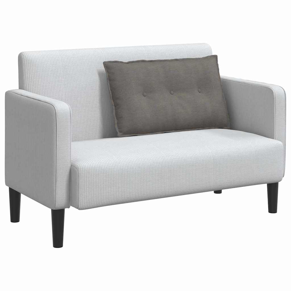 Vidaxx coussin de dossier gris clair 80 x 50 cm tissu corde