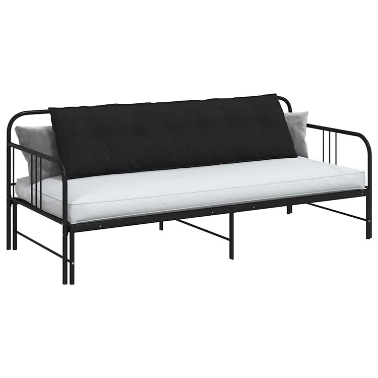 Vidaxx coussin de dossier noir 180 x 19 x 50 cm tissu