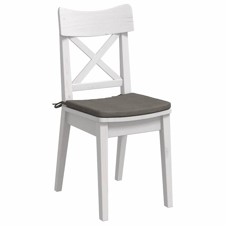 Vidaxx coussins d'assise 4 pcs gris clair 40 x 40 x 3 cm tissu coton