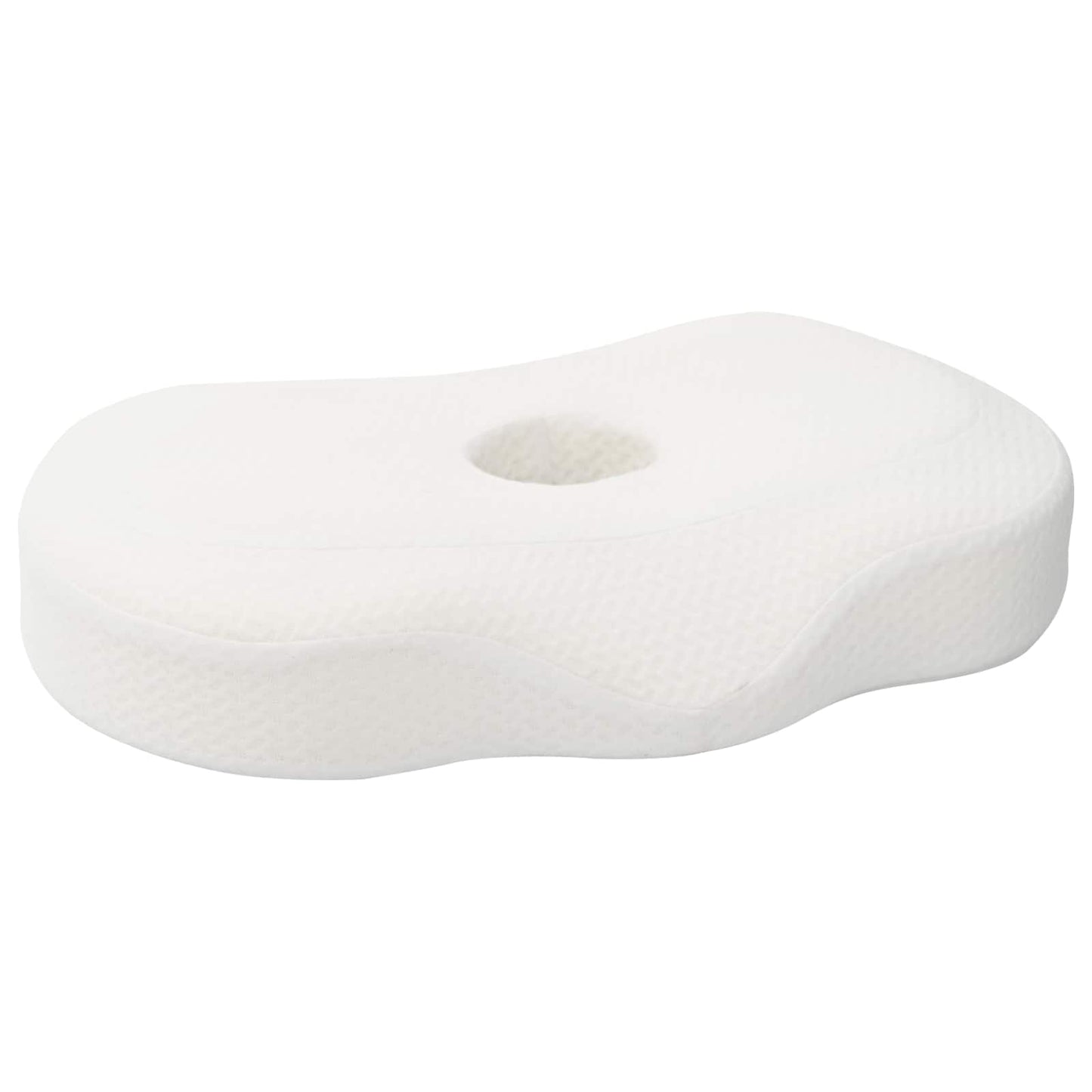VidaXL oreiller cervical avec coussin blanc 53 x 35 x 11 cm polyester