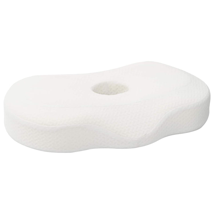 VidaXL oreiller cervical avec coussin blanc 53 x 35 x 11 cm polyester