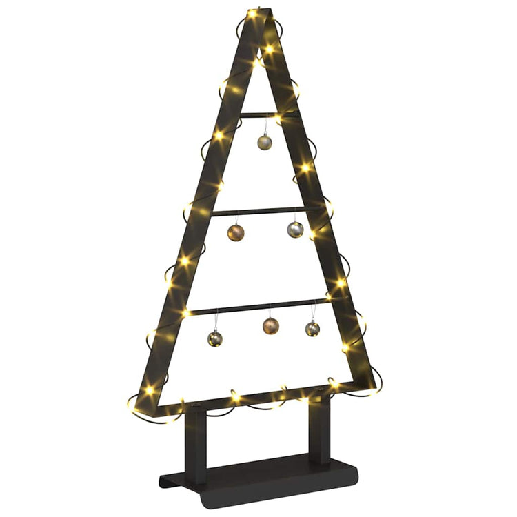 VidaXL sapin de Noël en métal avec acier noir standard 60 cm