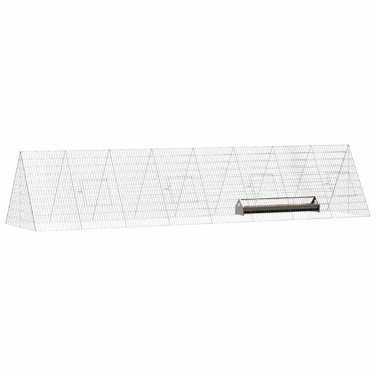 Vidaxx poulailler argent 430 x 100 x 85 cm acier galvanisé