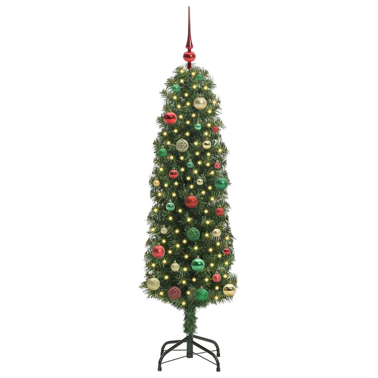 Vidaxx sapin de Noël artificiel vert 150 cm PVC et acier et plastique