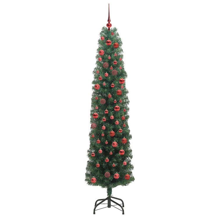 Vidaxx sapin de Noël artificiel vert 180 cm PVC et acier et plastique