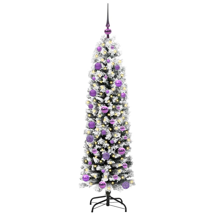 Vidaxx sapin de Noël artificiel vert 150 cm PVC et acier et plastique