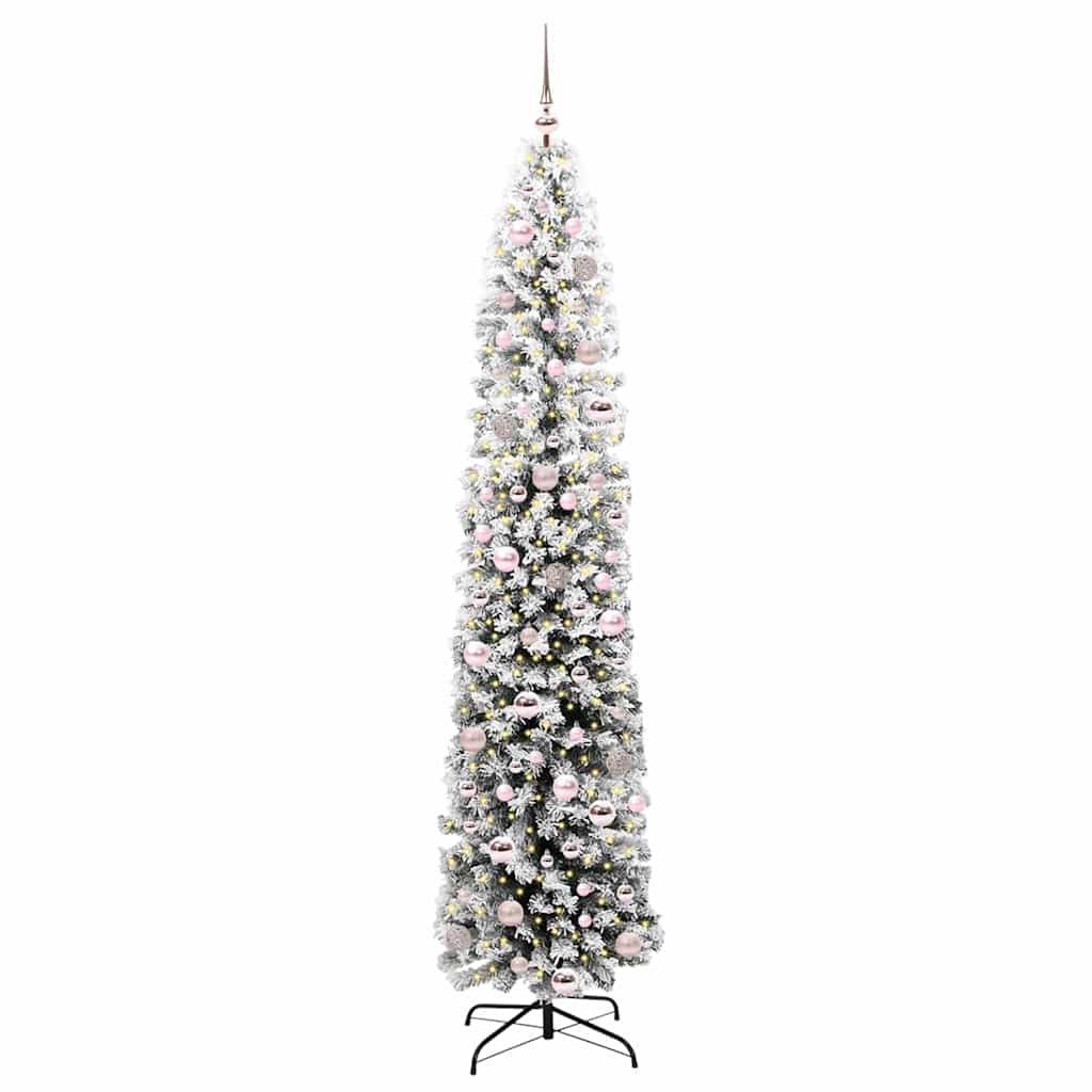Vidaxx sapin de Noël artificiel vert 210 cm PVC et acier et plastique