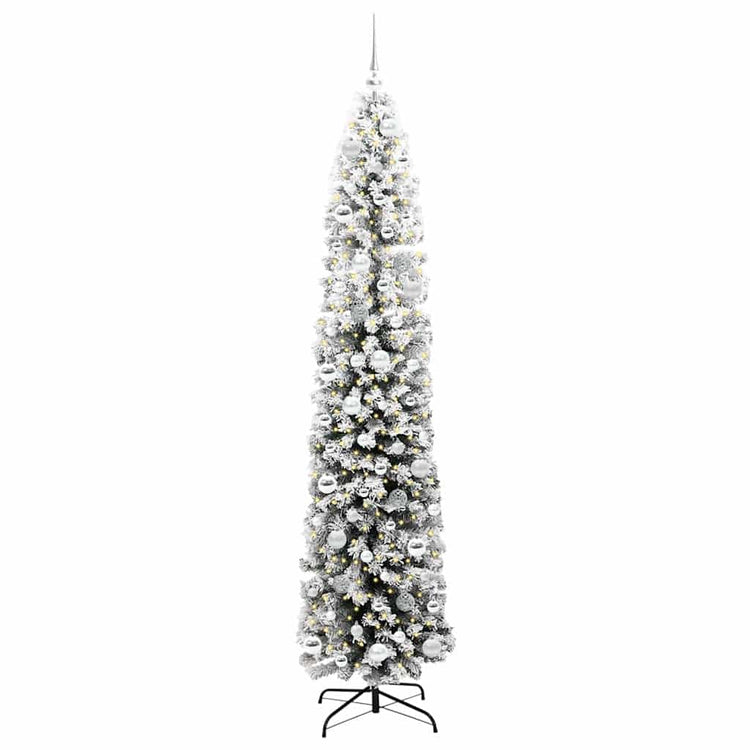 Vidaxx sapin de Noël artificiel vert 210 cm PVC et acier et plastique