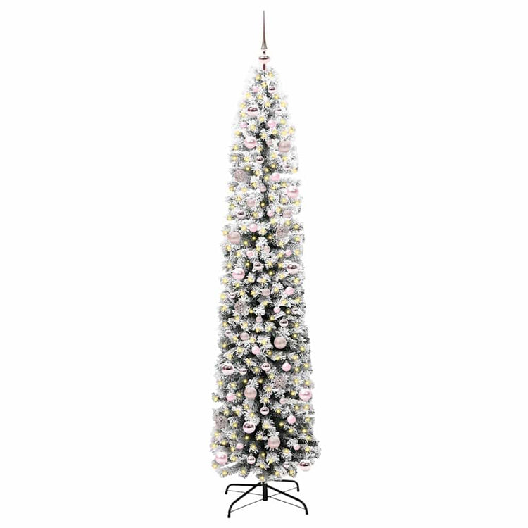 Vidaxx sapin de Noël artificiel vert 240 cm PVC et acier et plastique