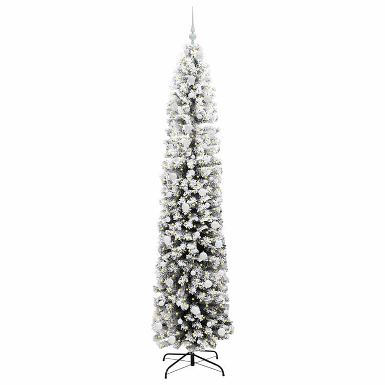 Vidaxx sapin de Noël artificiel vert 240 cm PVC et acier et plastique